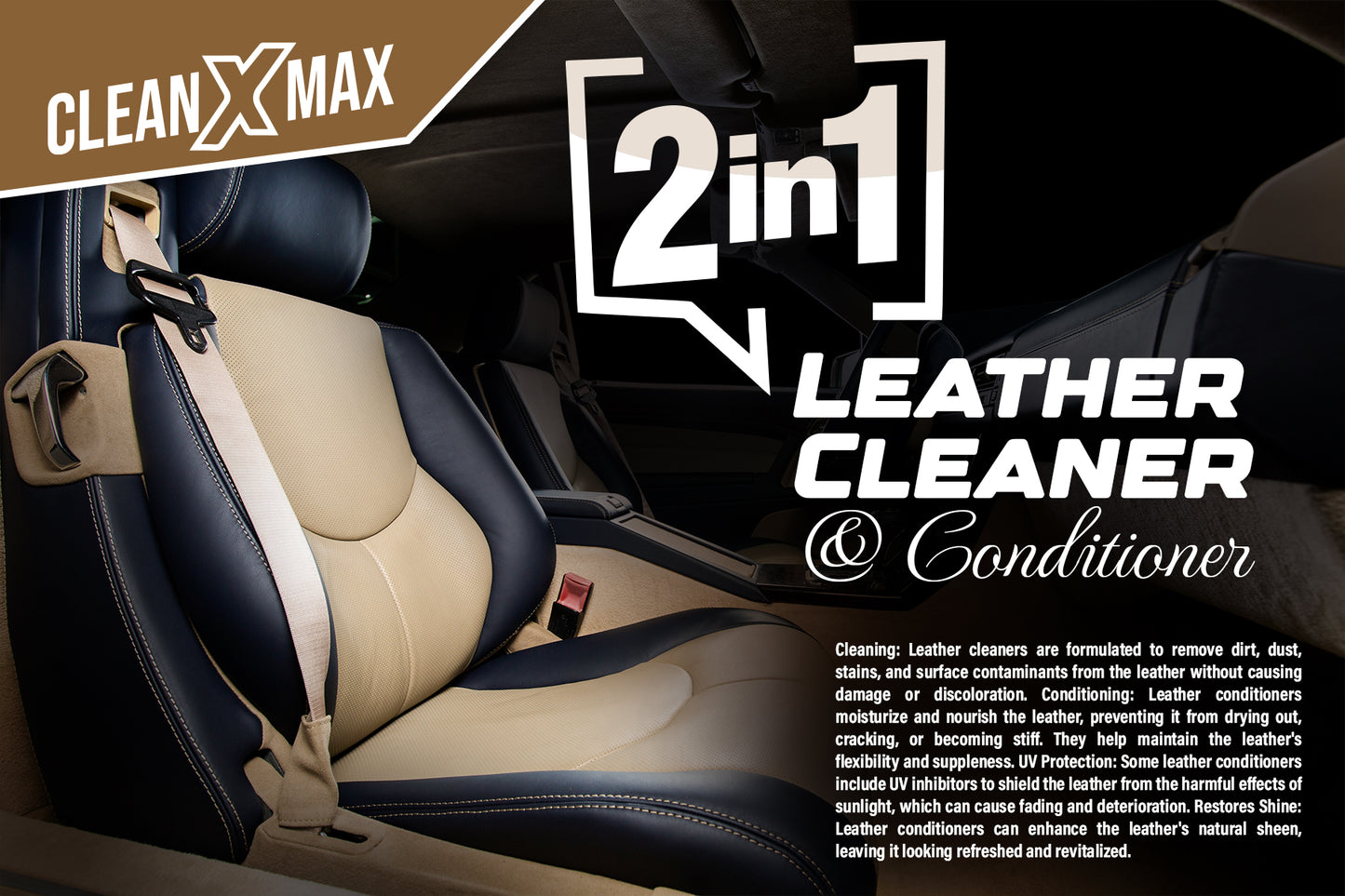 Leather Cleaner and Conditioner 2 in 1 - 4 litre