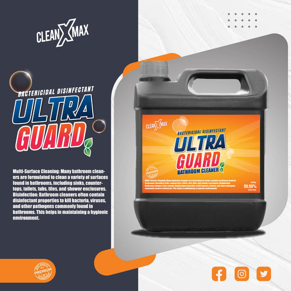 Bactericidal Disinfectant Ultra Guard Bathroom Cleaner - 4 Litre