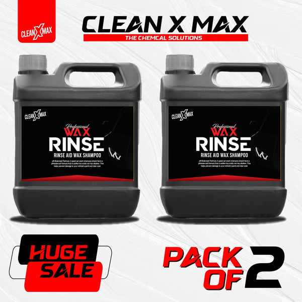 Pack of 2 Wax Rinse Sealant Car Wash & Wax Shampoo - 4 Litre