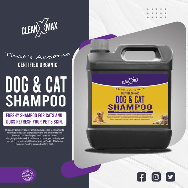 Organic Dogs, Cat and All Pets Shampoo - 4 litre