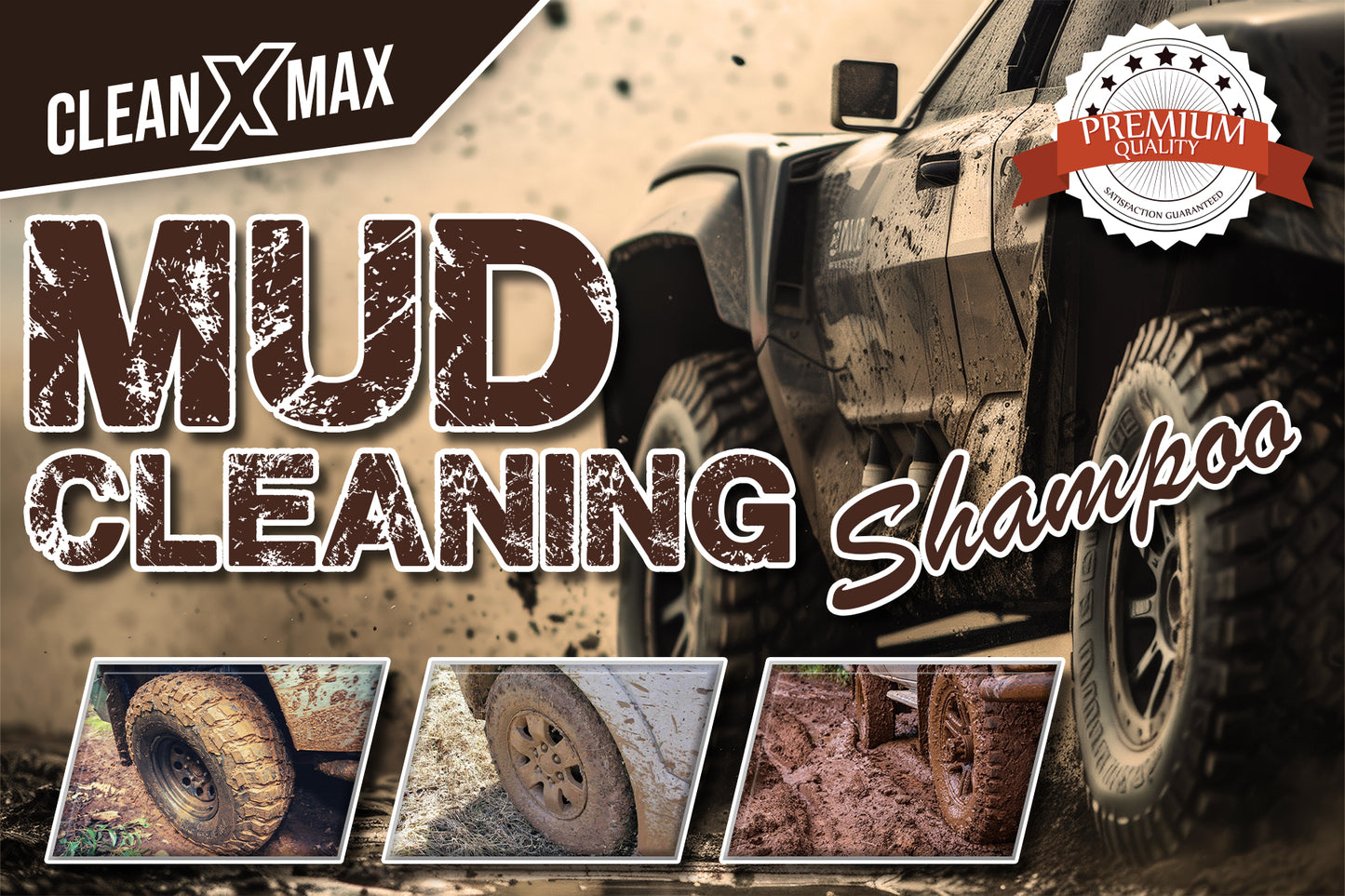 Mud , Dirt Heavy Duty Car wash & wax shampoo - 4 litre