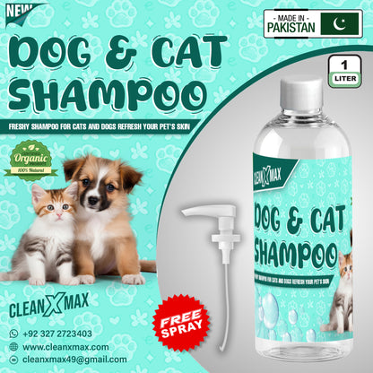 Organic Dogs, Cat and All Pets Shampoo - 1 litre