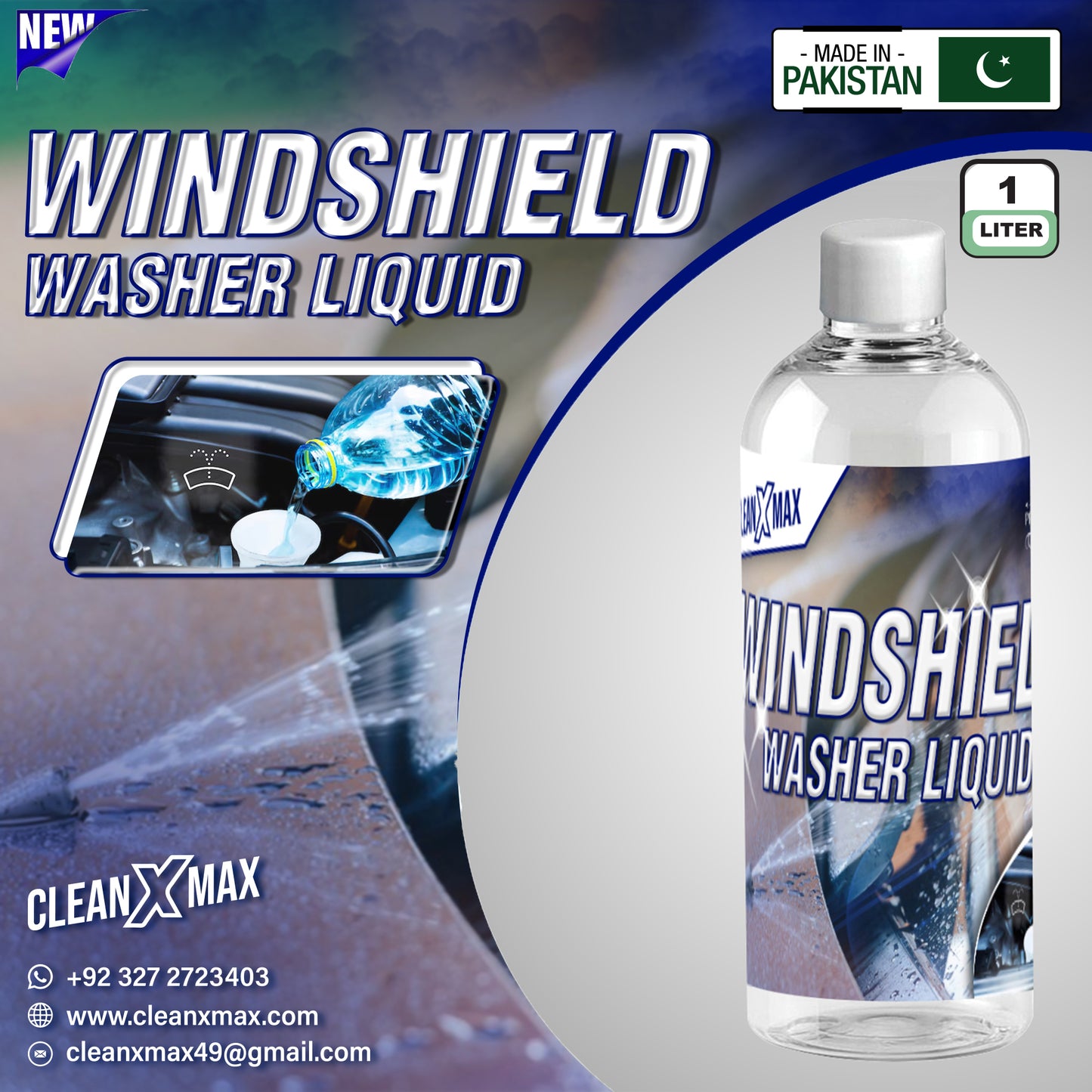 Vehicle WindSheild Washer Fluid - 1 litre