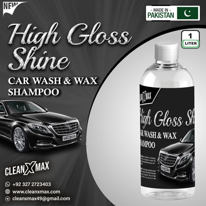 High Glossy Shine Car Wash shampoo & Wax Shampoo - 1 Litre