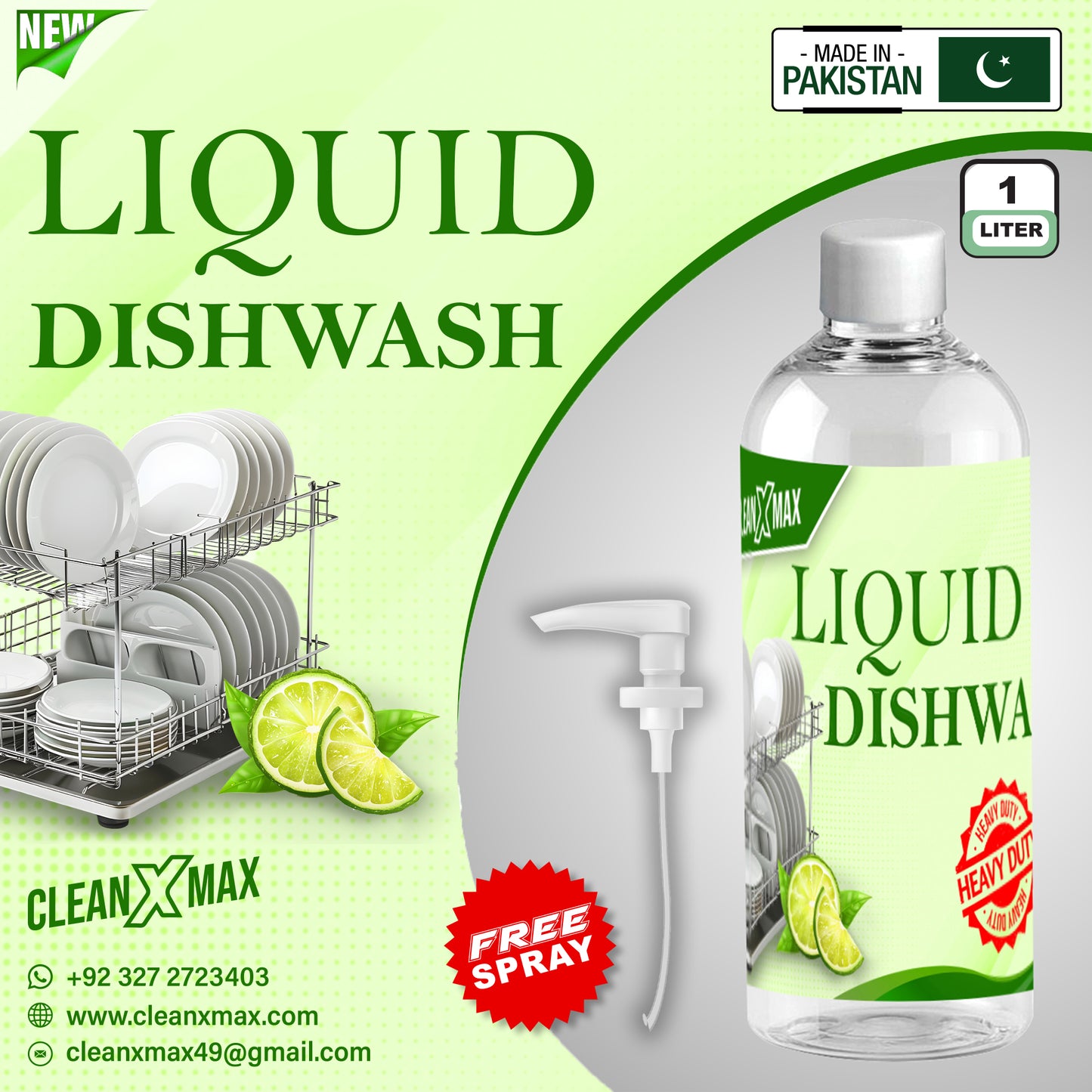 Liquid Dish Wash safe for humans Touch - 1 litre