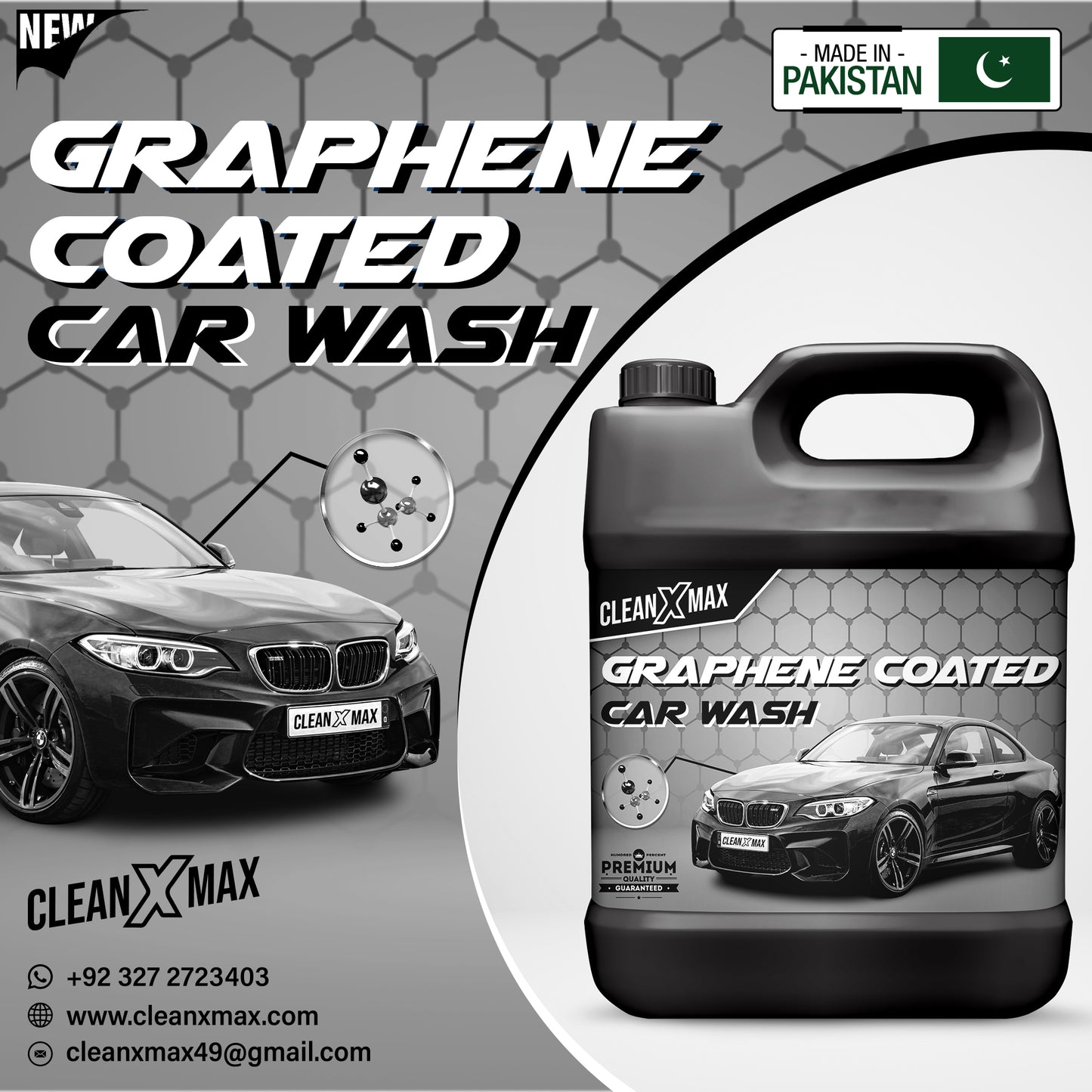 Graphene Coated Car Wash Shampoo - 4 litre