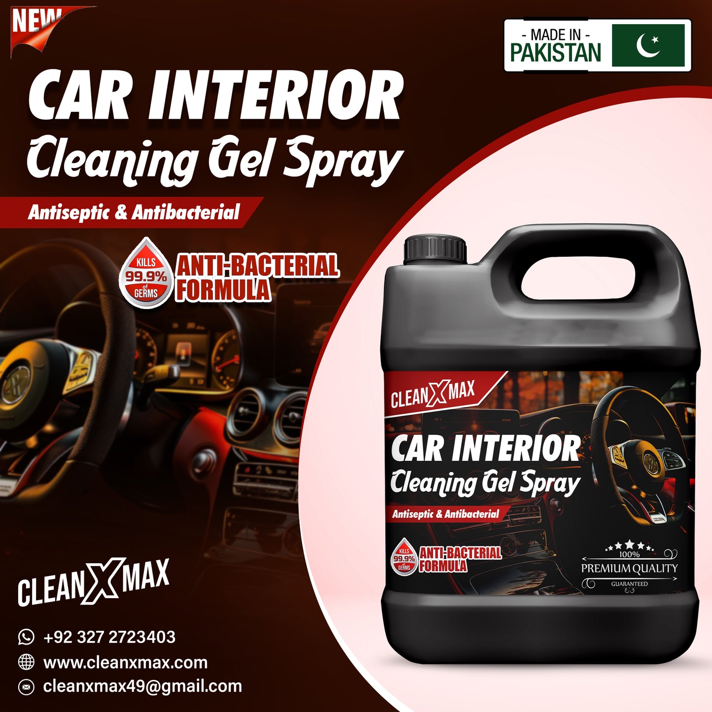 Car Interior Cleaning Gel  - 4 litre