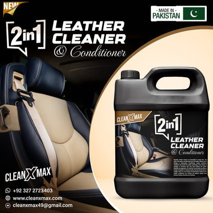 Leather Cleaner and Conditioner 2 in 1 - 4 litre