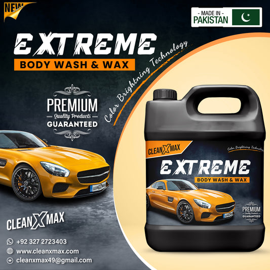 Extreme Body wash + wax car wash shampoo - 4 litre