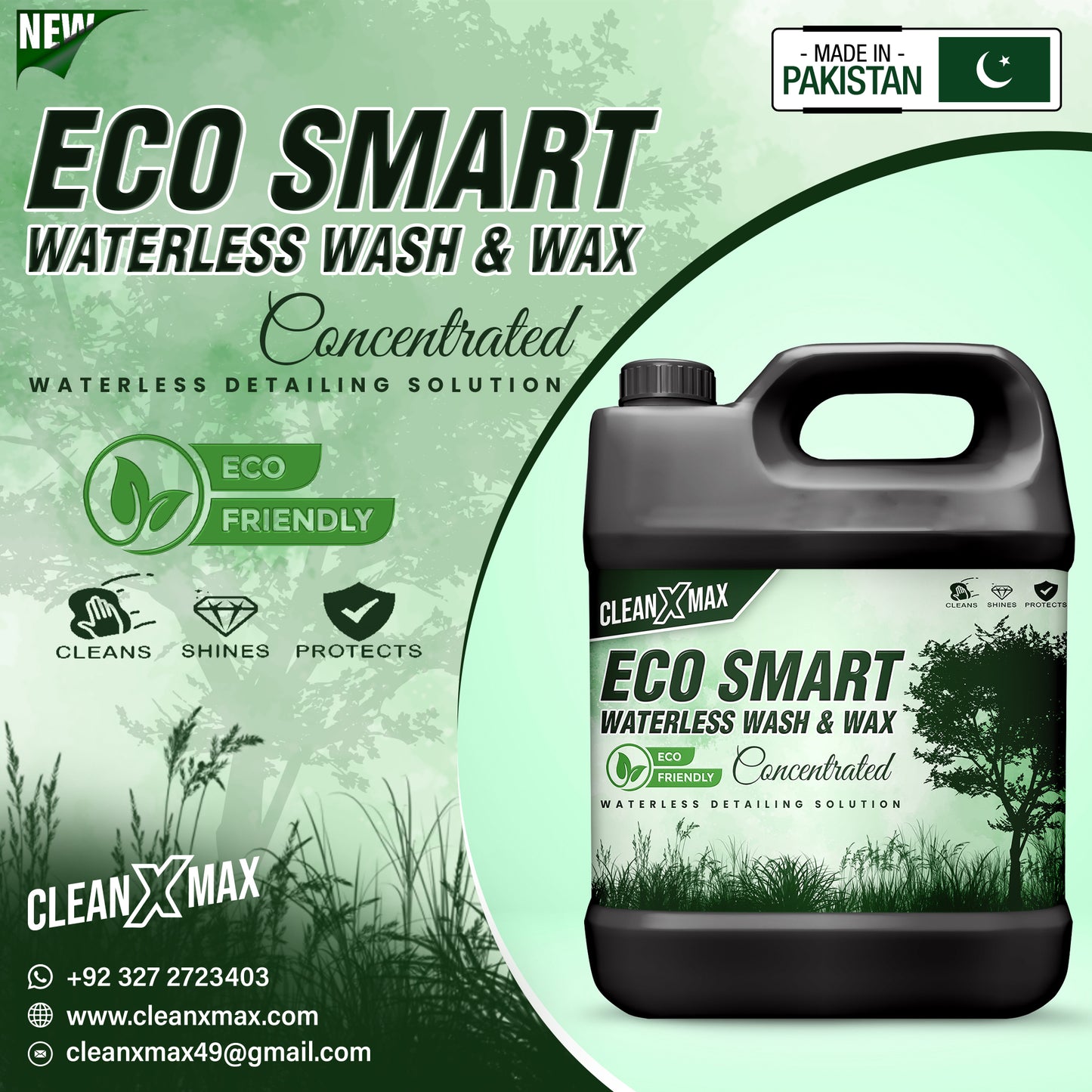 Eco Smart Water Less wash & wax - 4 litre