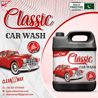 Classic Shine car wash & wax shampoo - 4 litre