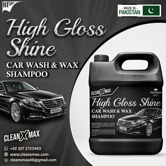 High Glossy Shine Car Wash shampoo & Wax Shampoo - 4 Litre