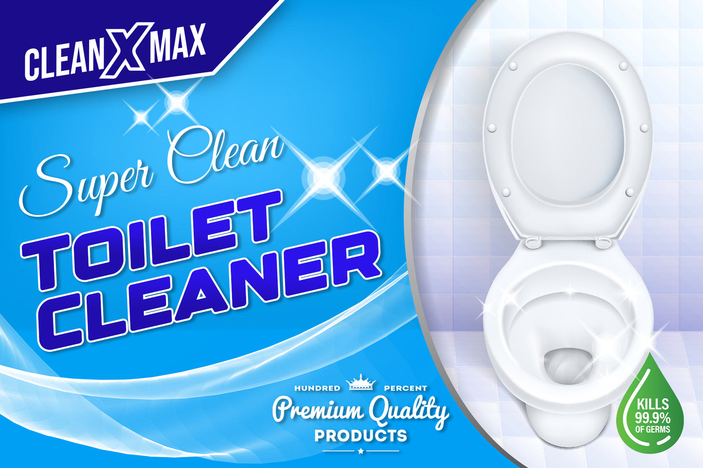 Super Clean Toilet Cleaner Cool Mint Fragrance - 1 litre